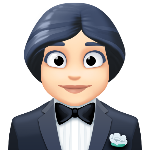 Mulher De Smoking: Pele Clara para Facebook 16.0