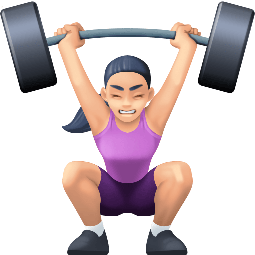 Mulher Levantando Peso: Pele Clara para Facebook 16.0