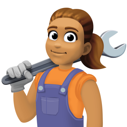 Женщина-механик: средний тон кожи для Facebook 16.0