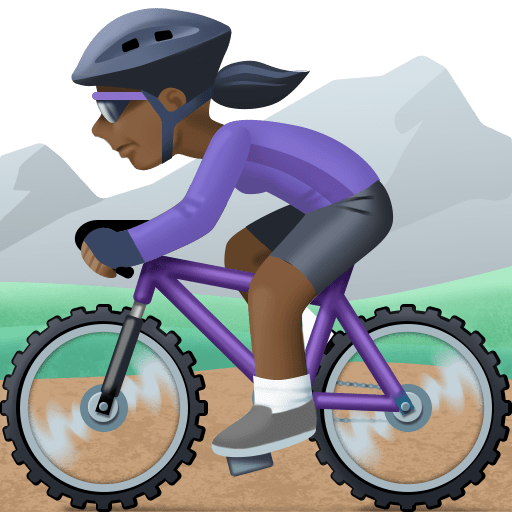 Mulher Fazendo Mountain Bike: Pele Escura para Facebook 16.0