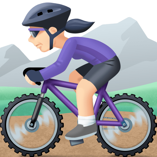 Mulher Fazendo Mountain Bike: Pele Clara para Facebook 16.0