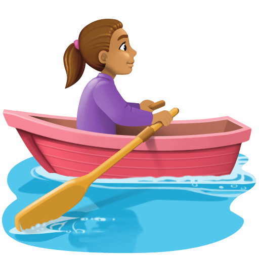 Mulher Remando: Pele Morena para Facebook 16.0