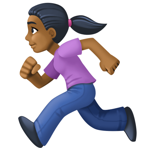 Mulher Correndo: Pele Morena Escura para Facebook 16.0