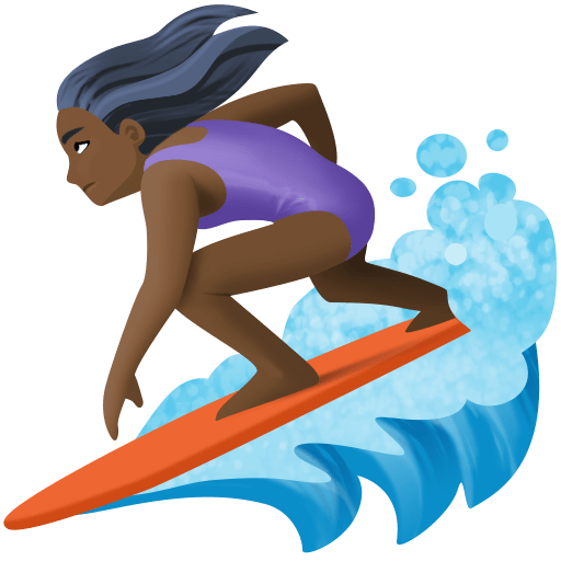 Mulher Surfista: Pele Escura para Facebook 16.0