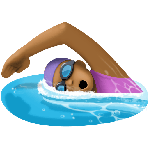 Mulher Nadando: Pele Morena Escura para Facebook 16.0