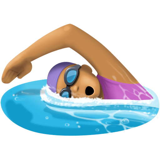 Mulher Nadando: Pele Morena para Facebook 16.0