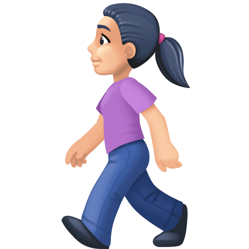 Mulher Andando: Pele Clara para Facebook 16.0