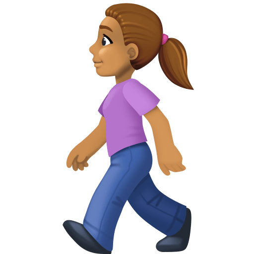 Mulher Andando: Pele Morena para Facebook 16.0