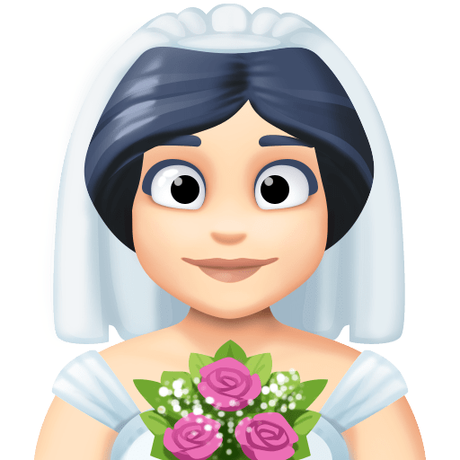 Noiva Com Véu: Pele Clara para Facebook 16.0