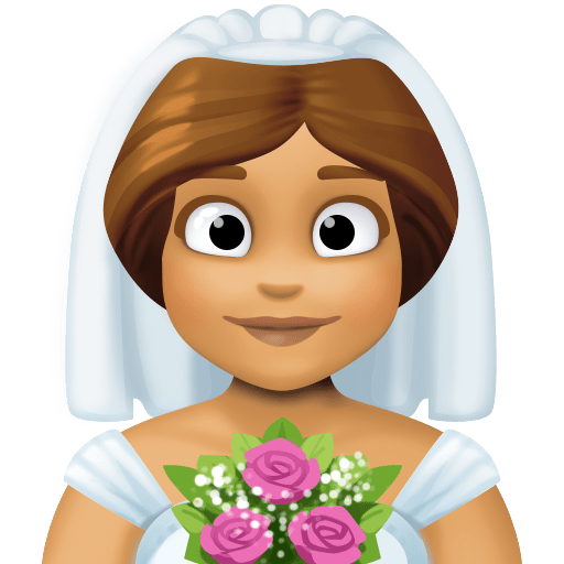 Noiva Com Véu: Pele Morena para Facebook 16.0