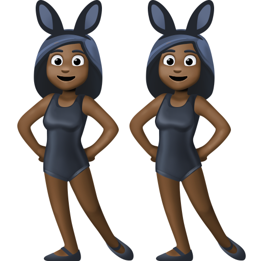 Mulheres com orelhas de coelho festejando, tipo 6 para Facebook 16.0