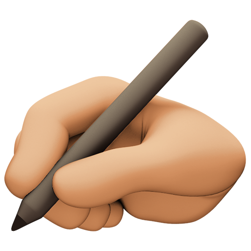 Escrevendo À Mão: Pele Morena Clara para Facebook 16.0