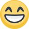 Rosto Contente Com Olhos Sorridentes