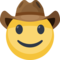 Rosto Com Chapéu De Caubói