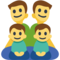 Família: Homem, Homem, Menino, Menino