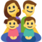 Família: Homem, Mulher, Menina, Menino