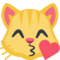 Rosto De Gato Mandando Um Beijo