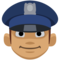Policial Homem: Tom de Pele Médio
