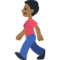 Homem Andando: Tom de Pele Médio-Escuro