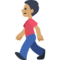 Homem Andando: Tom de Pele Médio