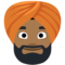 Homem Com Turbante: Tom de Pele Médio-Escuro
