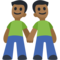 Dois Homens De Mãos Dadas: Tom de Pele Médio-Escuro