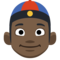 Pessoa Com Gorro Chinês: Tom de Pele Escuro