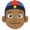 Pessoa Com Gorro Chinês: Tom de Pele Médio-Escuro