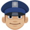 Policial: Tom de Pele Médio-Claro