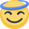 Rosto Sorridente Com Auréola