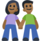 Mulher E Homem De Mãos Dadas: Tom de Pele Médio-Escuro