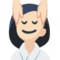Mulher Recebendo Massagem Facial: Tom de Pele Claro