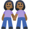 Duas Mulheres De Mãos Dadas: Tom de Pele Médio-Escuro