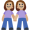Duas Mulheres De Mãos Dadas: Tom de Pele Médio-Claro