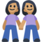 Duas Mulheres De Mãos Dadas: Tom de Pele Médio