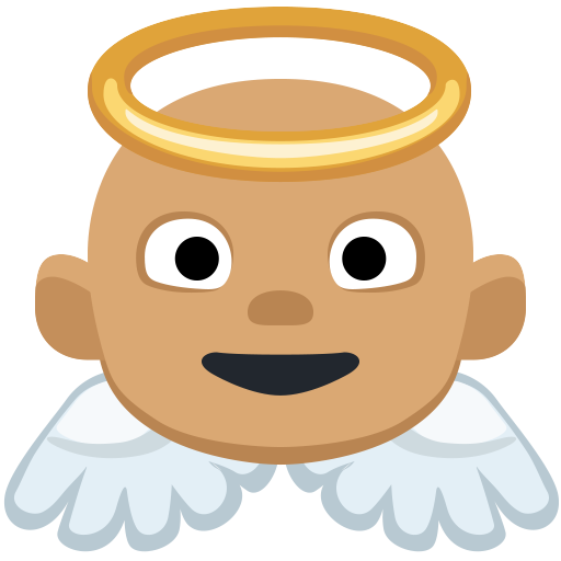 Bebê Anjo: Tom de Pele Médio