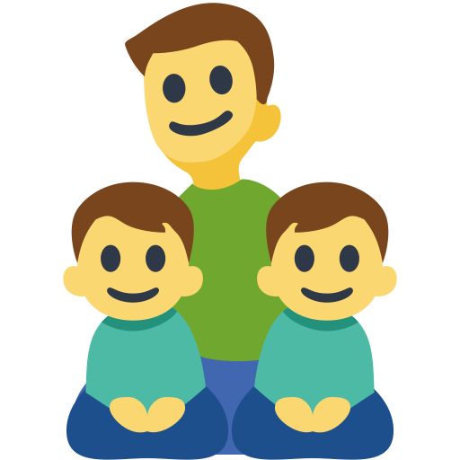 Família: Homem, Menino, Menino