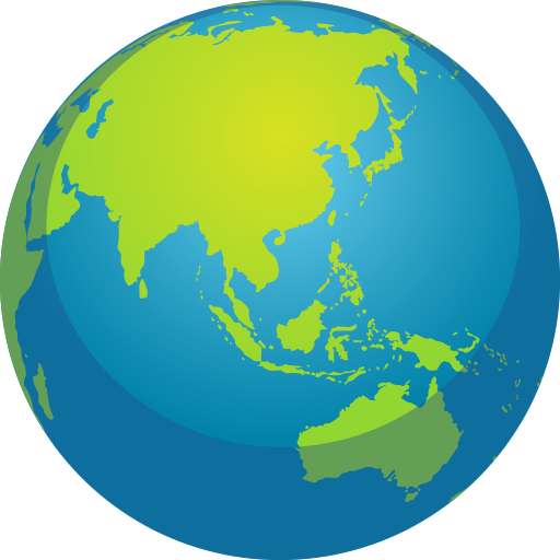 Globo Mostrando Ásia E Oceania