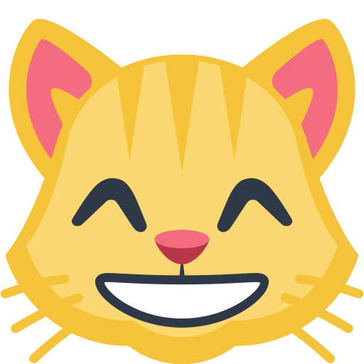 Rosto De Gato Sorrindo Com Olhos Sorridentes