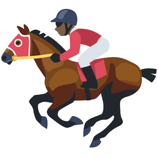 Corrida De Cavalos: Tom de Pele Escuro
