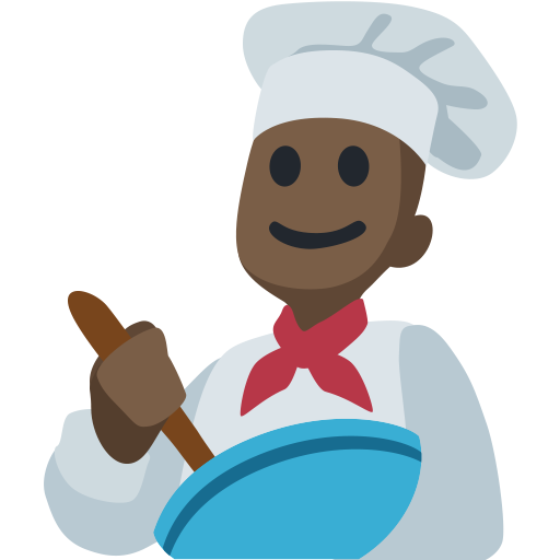 Cozinheiro: Tom de Pele Escuro