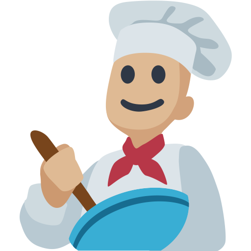 Cozinheiro: Tom de Pele Médio-Claro