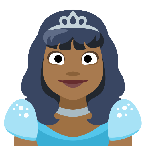 Princesa: Tom de Pele Médio-Escuro