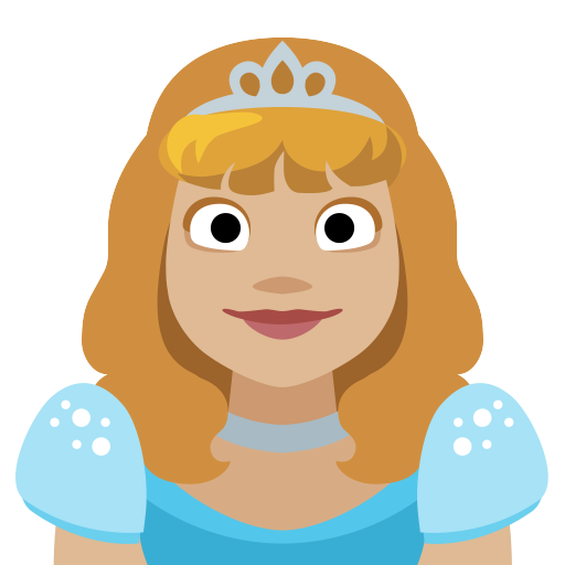 Princesa: Tom de Pele Médio-Claro