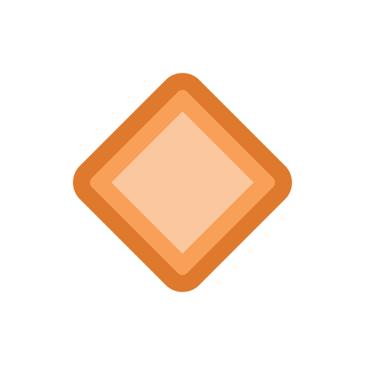 Losango Laranja Pequeno