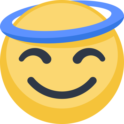 Rosto Sorridente Com Auréola