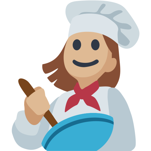 Cozinheira: Tom de Pele Médio-Claro