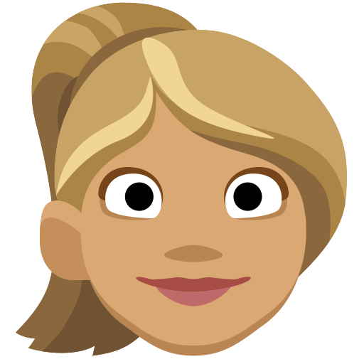 Mulher: Tom de Pele Médio, Cabelo Loiro