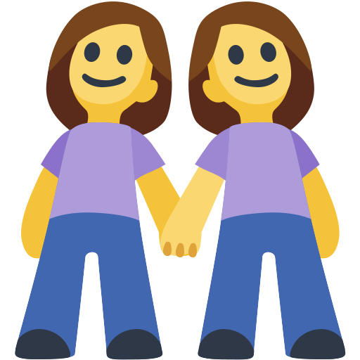 Duas Mulheres De Mãos Dadas