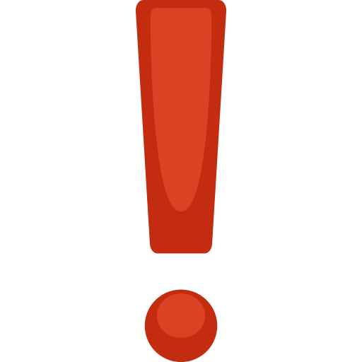 Ponto De Exclamação Vermelho